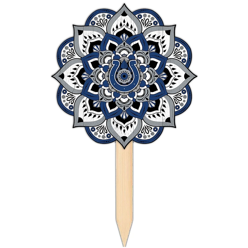 Indianapolis Colts 18'' x 12'' Mandala Yard Stake