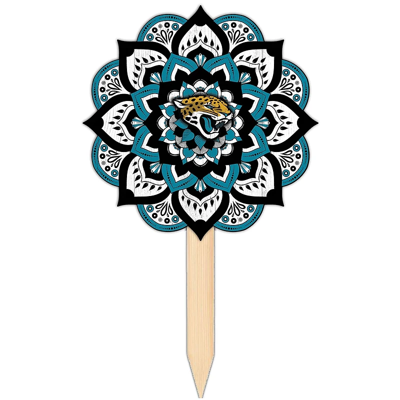 Jacksonville Jaguars 18'' x 12'' Mandala Yard Stake