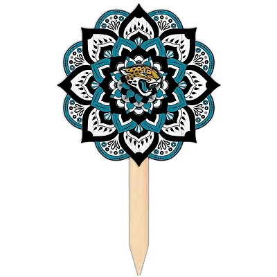 Jacksonville Jaguars 18'' x 12'' Mandala Yard Stake