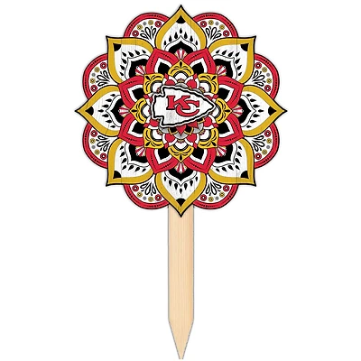 Kansas City Chiefs 18'' x 12'' Mandala Yard Stake