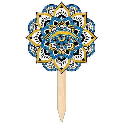 Los Angeles Chargers 18'' x 12'' Mandala Yard Stake