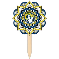 Los Angeles Rams 18'' x 12'' Mandala Yard Stake