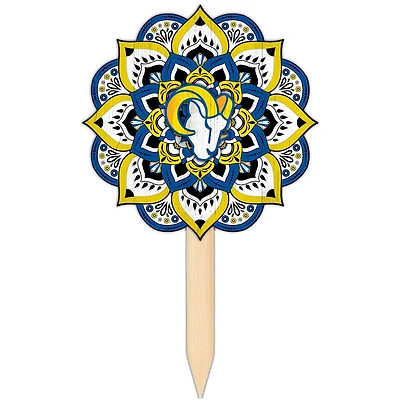 Los Angeles Rams 18'' x 12'' Mandala Yard Stake