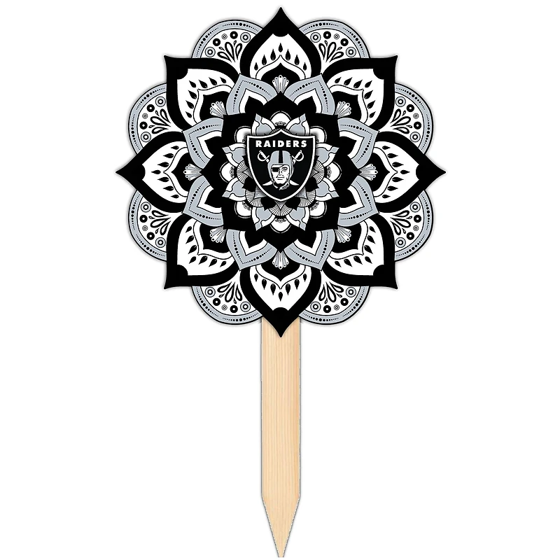 Las Vegas Raiders 18'' x 12'' Mandala Yard Stake