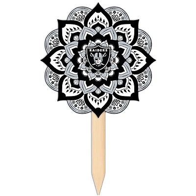 Las Vegas Raiders 18'' x 12'' Mandala Yard Stake