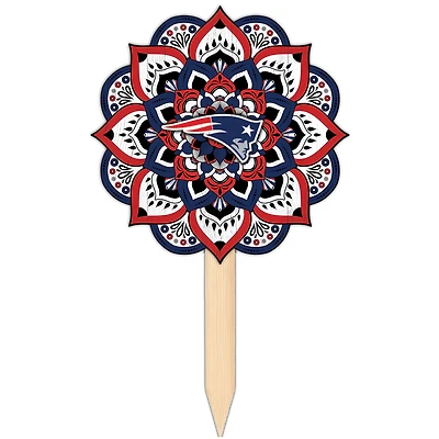 New England Patriots 18'' x 12'' Mandala Yard Stake