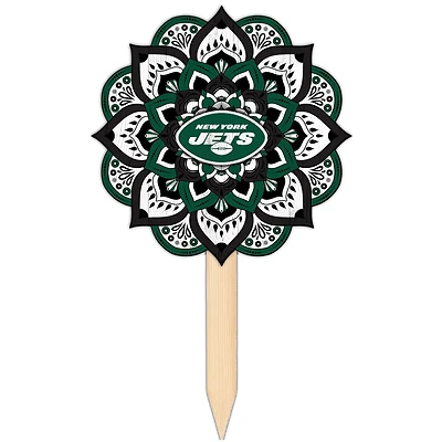 New York Jets 18'' x 12'' Mandala Yard Stake