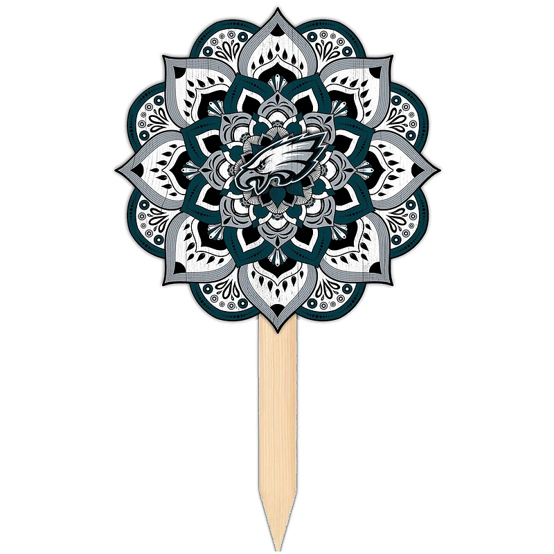 Philadelphia Eagles 18'' x 12'' Mandala Yard Stake