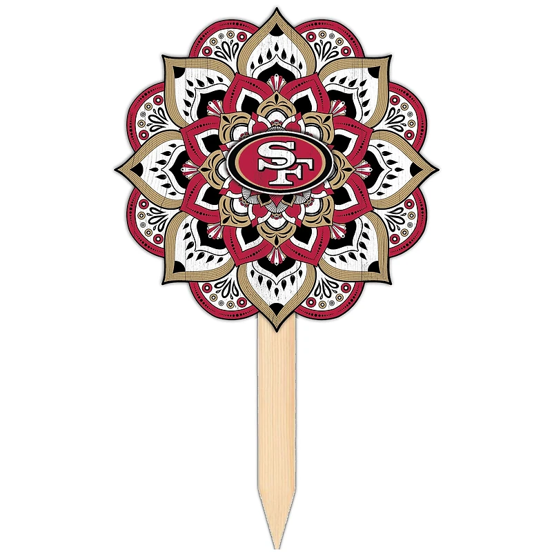 San Francisco 49ers 18'' x 12'' Mandala Yard Stake