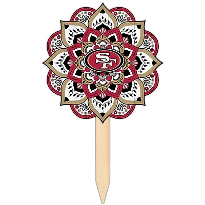 San Francisco 49ers 18'' x 12'' Mandala Yard Stake