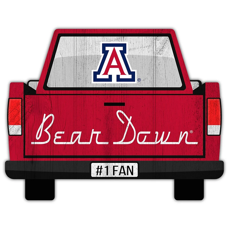 Arizona Wildcats 12'' x 12'' Truck Back Décor