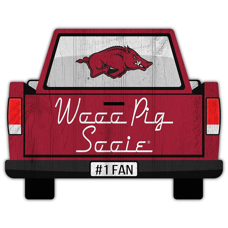 Arkansas Razorbacks 12'' x 12'' Truck Back Décor