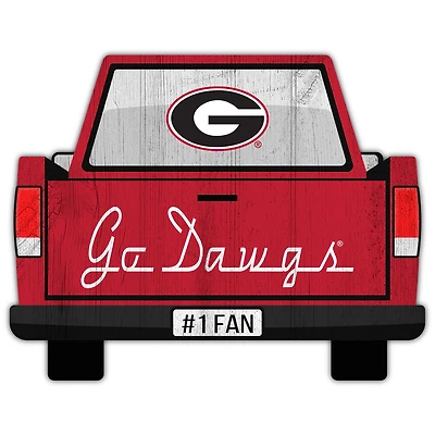 Georgia Bulldogs 12'' x 12'' Truck Back Décor