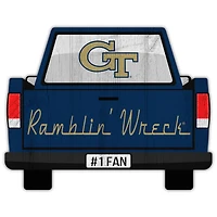 Georgia Tech Yellow Jackets 12'' x 12'' Truck Back Décor