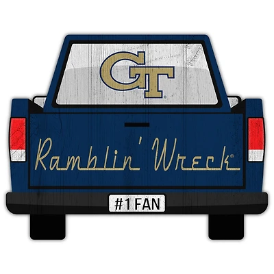 Georgia Tech Yellow Jackets 12'' x 12'' Truck Back Décor