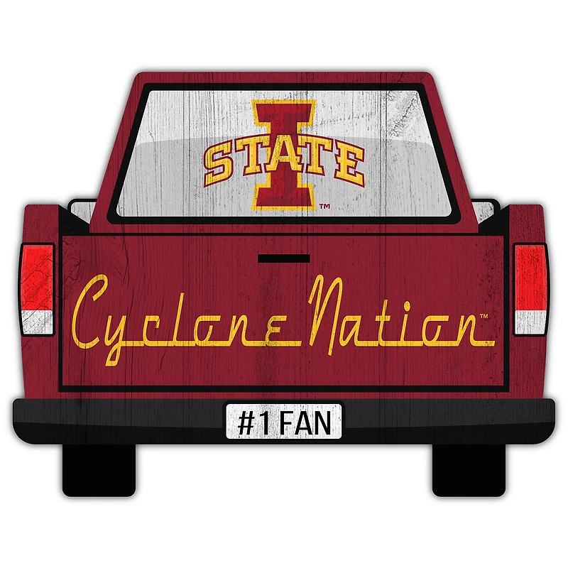 Iowa State Cyclones 12'' x 12'' Truck Back Décor
