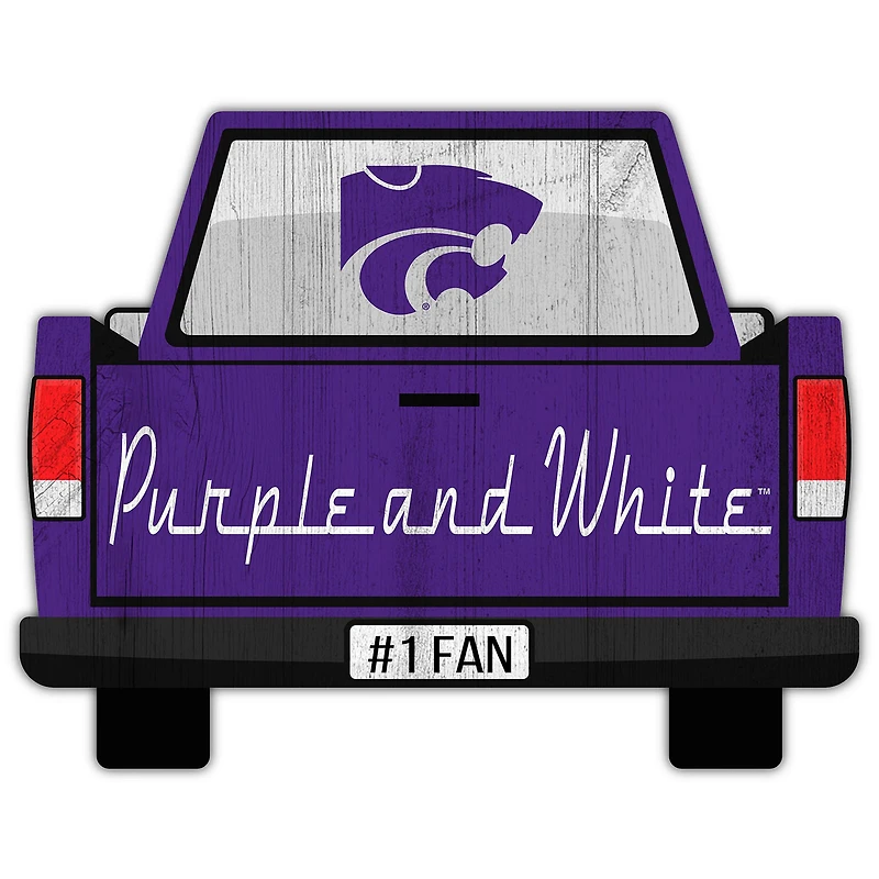 Kansas State Wildcats 12'' x 12'' Truck Back Décor