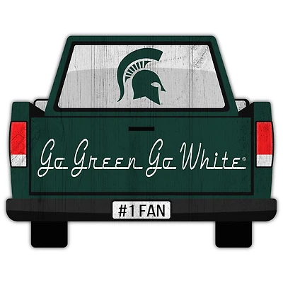Michigan State Spartans 12'' x 12'' Truck Back Décor