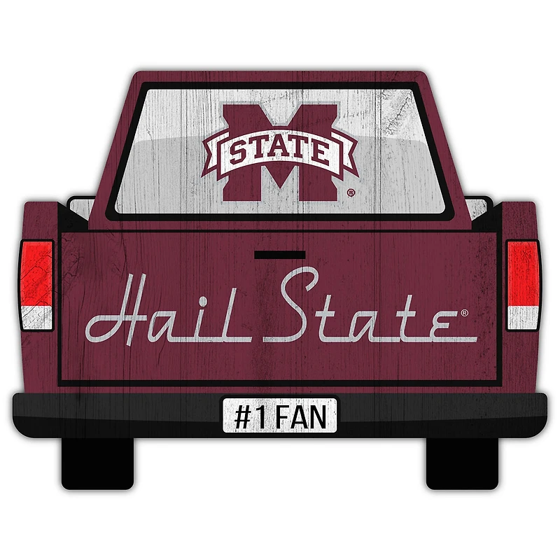 Mississippi State Bulldogs 12'' x 12'' Truck Back Décor