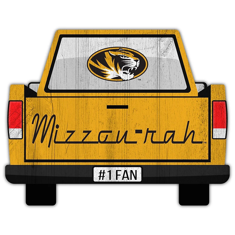 Missouri Tigers 12'' x 12'' Truck Back Décor