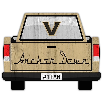 Vanderbilt Commodores 12'' x 12'' Truck Back Décor
