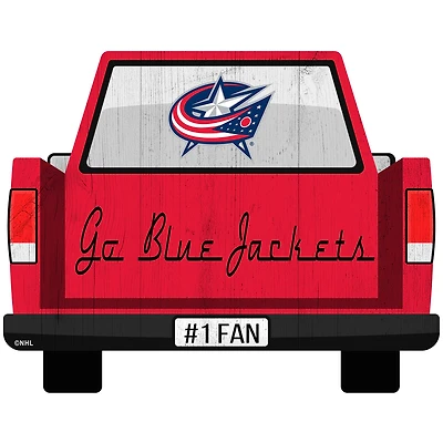 Columbus Blue Jackets 12'' x 12'' Truck Back Décor