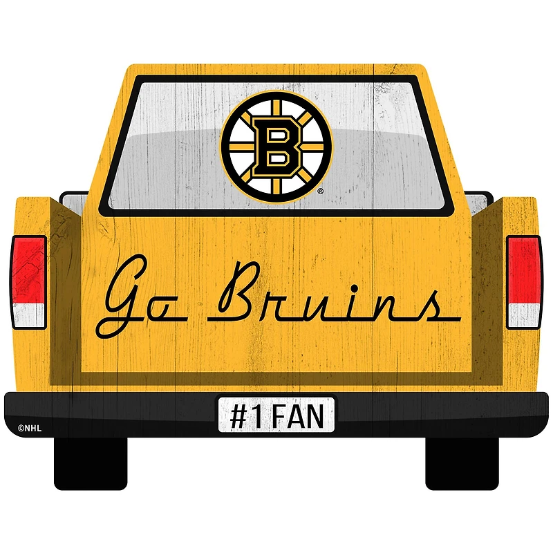 Boston Bruins 12'' x 12'' Truck Back Décor