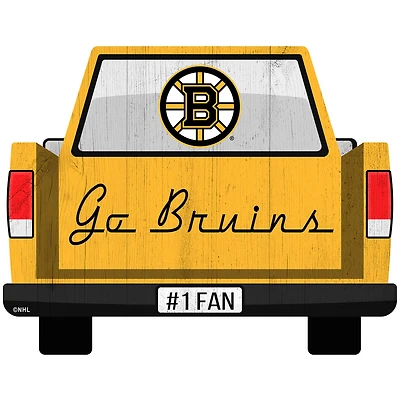 Boston Bruins 12'' x 12'' Truck Back Décor