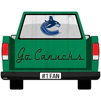Vancouver Canucks 12'' x 12'' Truck Back Décor
