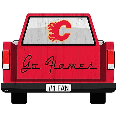 Calgary Flames 12'' x 12'' Truck Back Décor