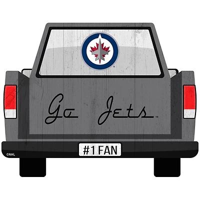 Winnipeg Jets 12'' x 12'' Truck Back Décor