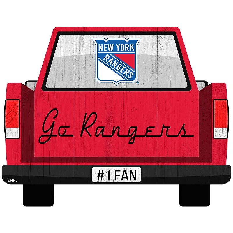 New York Rangers 12'' x 12'' Truck Back Décor
