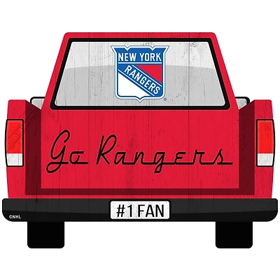 New York Rangers 12'' x 12'' Truck Back Décor