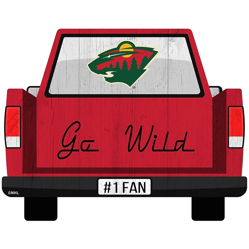 Minnesota Wild 12'' x 12'' Truck Back Décor