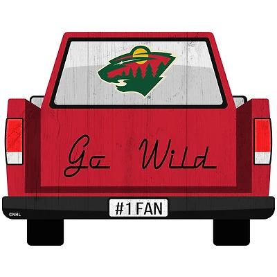 Minnesota Wild 12'' x 12'' Truck Back Décor