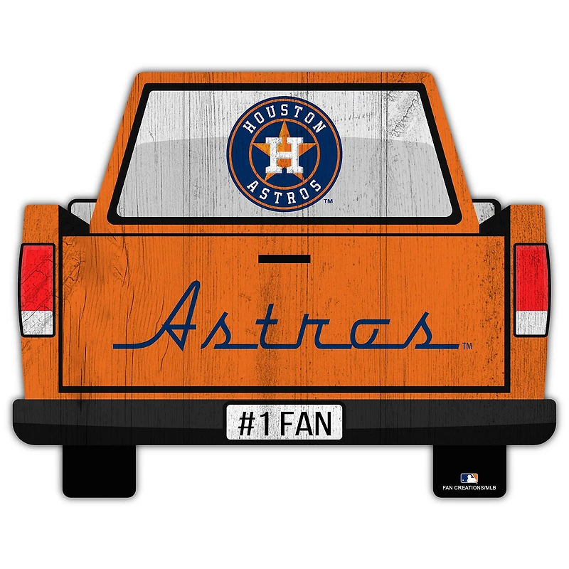 Houston Astros 12'' x 12'' Truck Back Décor