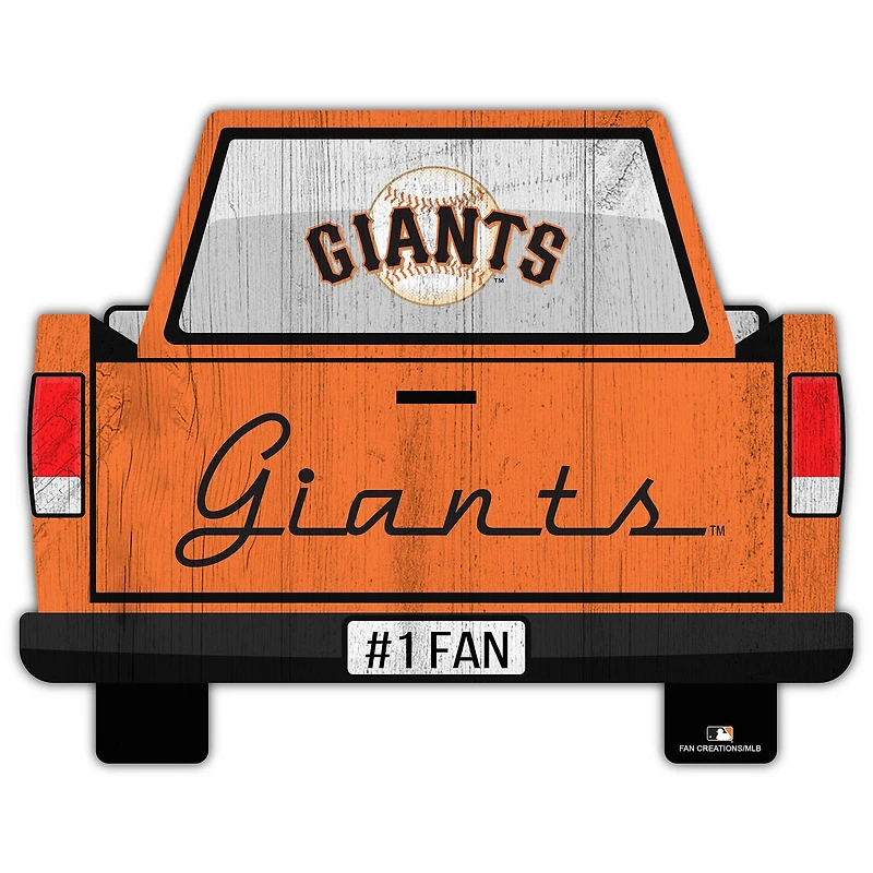 San Francisco Giants 12'' x 12'' Truck Back Décor