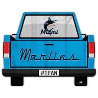 Miami Marlins 12'' x 12'' Truck Back Décor