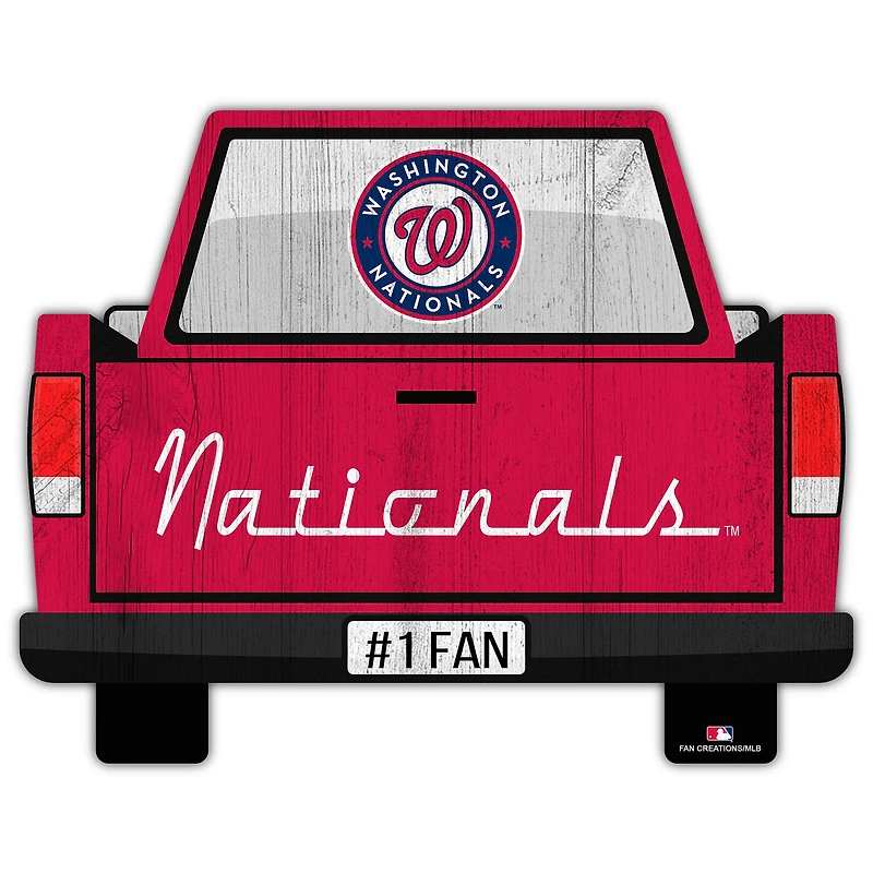 Washington Nationals 12'' x 12'' Truck Back Décor