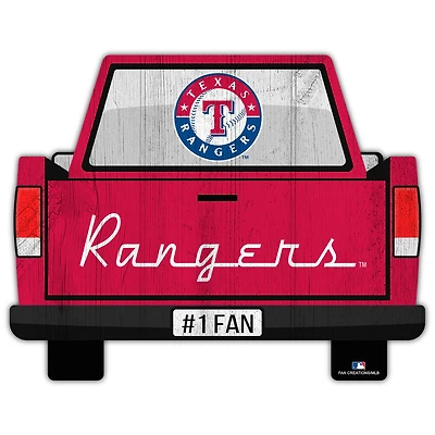 Texas Rangers 12'' x 12'' Truck Back Décor