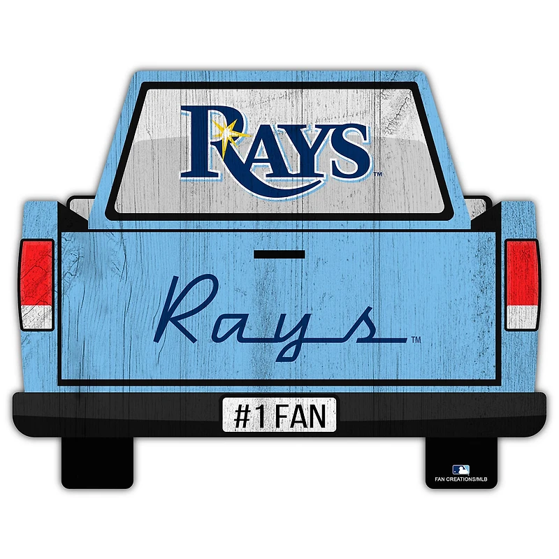 Tampa Bay Rays 12'' x 12'' Truck Back Décor