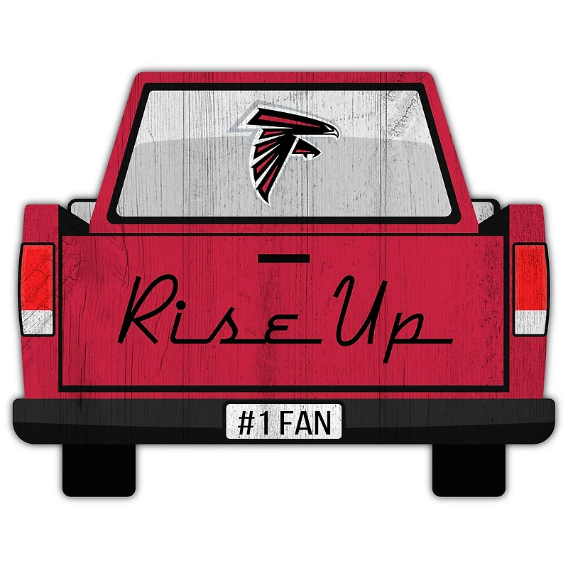 Atlanta Falcons 12'' x 12'' Truck Back Décor