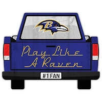 Baltimore Ravens 12'' x 12'' Truck Back Décor