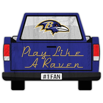 Baltimore Ravens 12'' x 12'' Truck Back Décor
