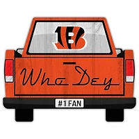 Cincinnati Bengals 12'' x 12'' Truck Back Décor