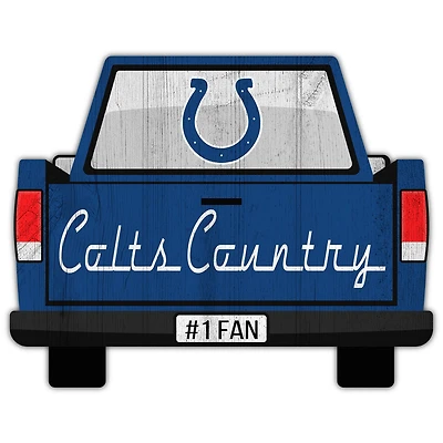 Indianapolis Colts 12'' x 12'' Truck Back Décor
