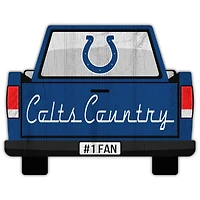 Indianapolis Colts 12'' x 12'' Truck Back Décor