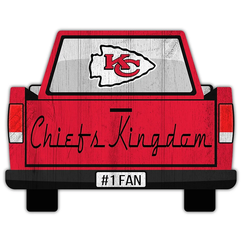 Kansas City Chiefs 12'' x 12'' Truck Back Décor
