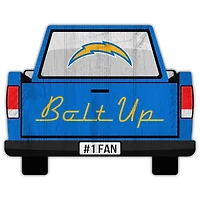 Los Angeles Chargers 12'' x 12'' Truck Back Décor