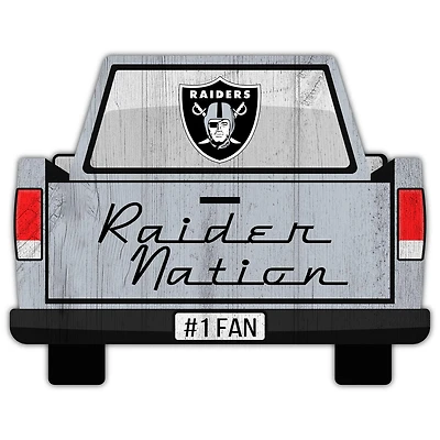 Las Vegas Raiders 12'' x 12'' Truck Back Décor